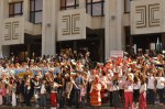 С масово изпълнение на химна на България Бургас отбеляза Деня на независимостта